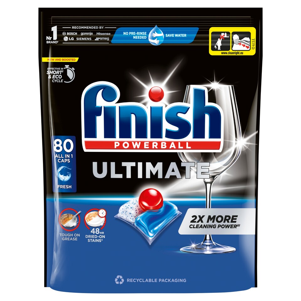 Finish Ultimate kapsle do myčky nádobí - Fresh 80 ks