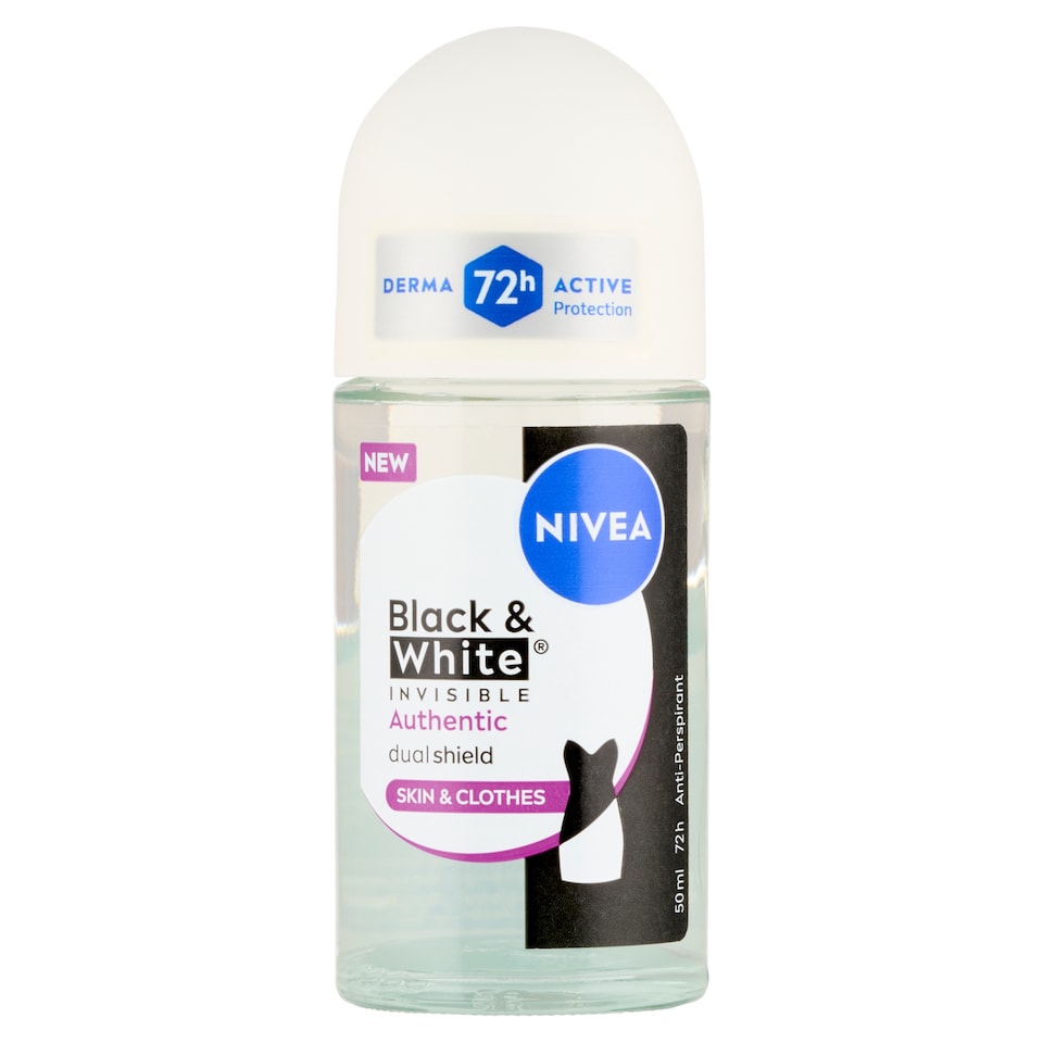 image 1 of NIVEA Black & White Invisible Authentic Antiperspirant 50 ml