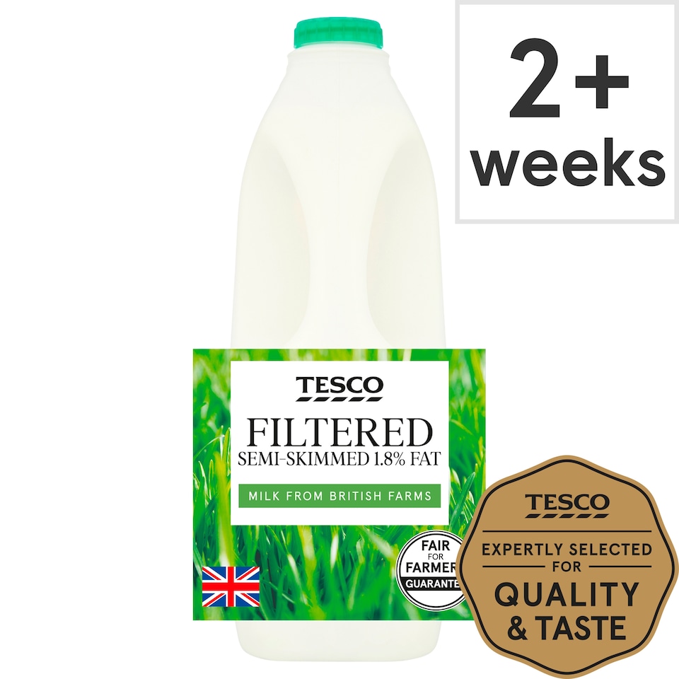 Tesco Filtered Semi Skimmed Milk 2 Litre