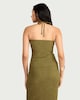 image 3 of F&F Textured Halterneck Co-ord Top in Green