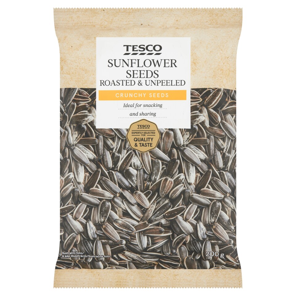 Tesco Sunflower Seeds Roasted & Unpeeled 200 g