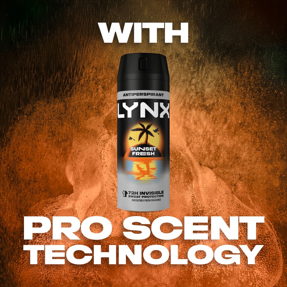 image 1 of Lynx Antiperspirant Deodorant Aerosol Sunset Fresh 150ml 