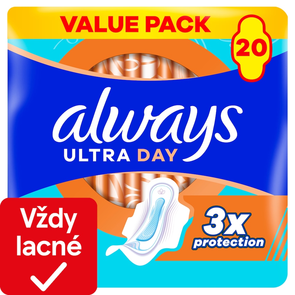 obrázok 1 z Always Ultra Day Normal hygienické vložky (veľkosť 1) vložky s krídelkami 20 ks]