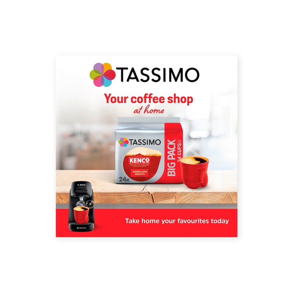 image 1 of TASSIMO KENCO AMERICANO SMOOTH 24 PACK 192G