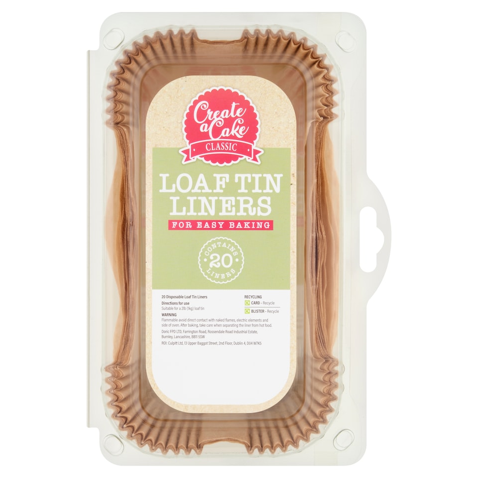 Create A Cake Loaf Tin Liners 20