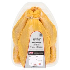 Tesco Finest British Cornfed Free Range Whole Chicken 1Kg-2.3Kg