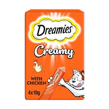 Dreamies Creamy Cat Treats with Chicken 4x10g