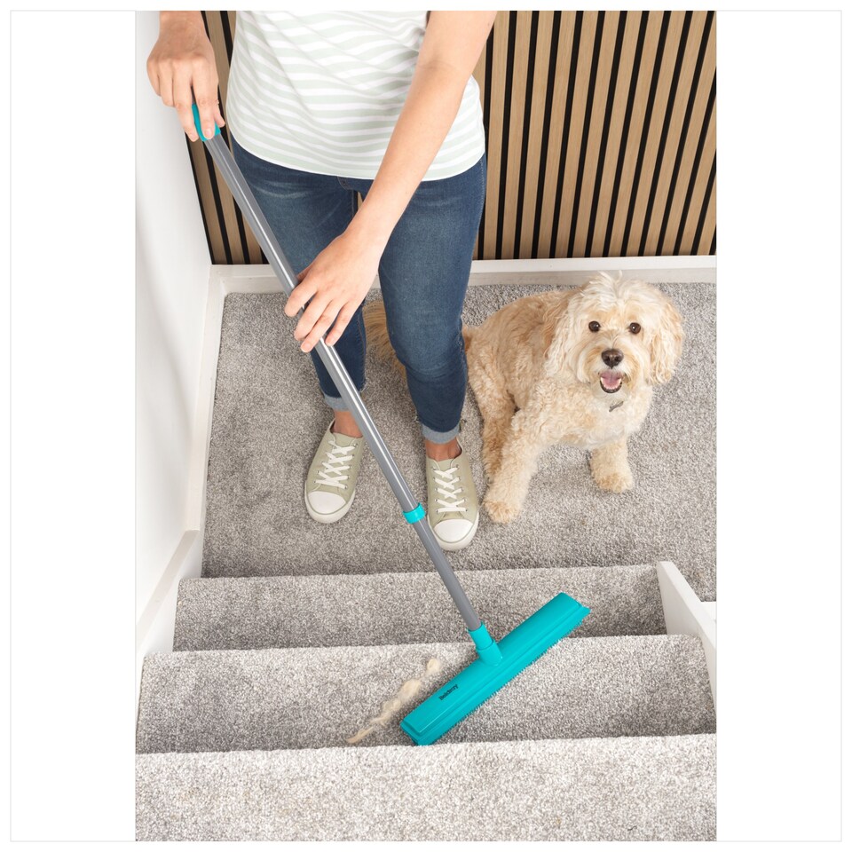 image 1 of Beldray Pet Plus Anti Bac Rubber Head Broom