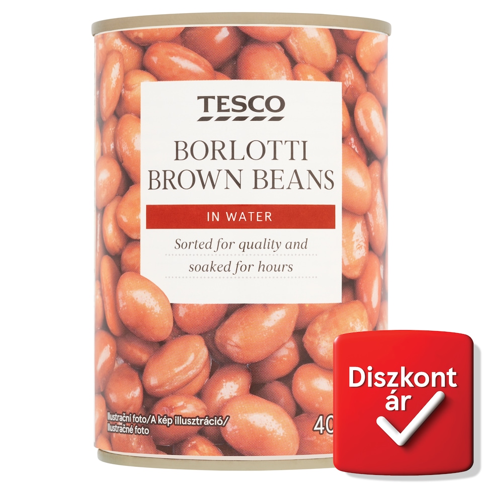 Tesco Borlotti bab vizes lében 400 g