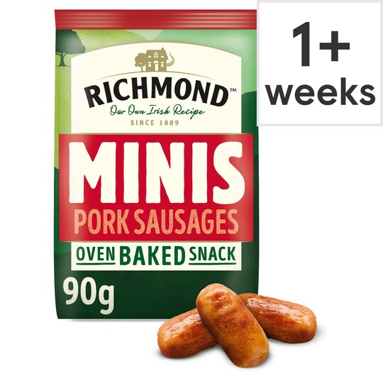 Richmond Minis Pork Sausages 90G Tesco Groceries