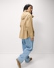 image 4 of F&F Pure Cotton Oversized Hooded Jacket in Neutral