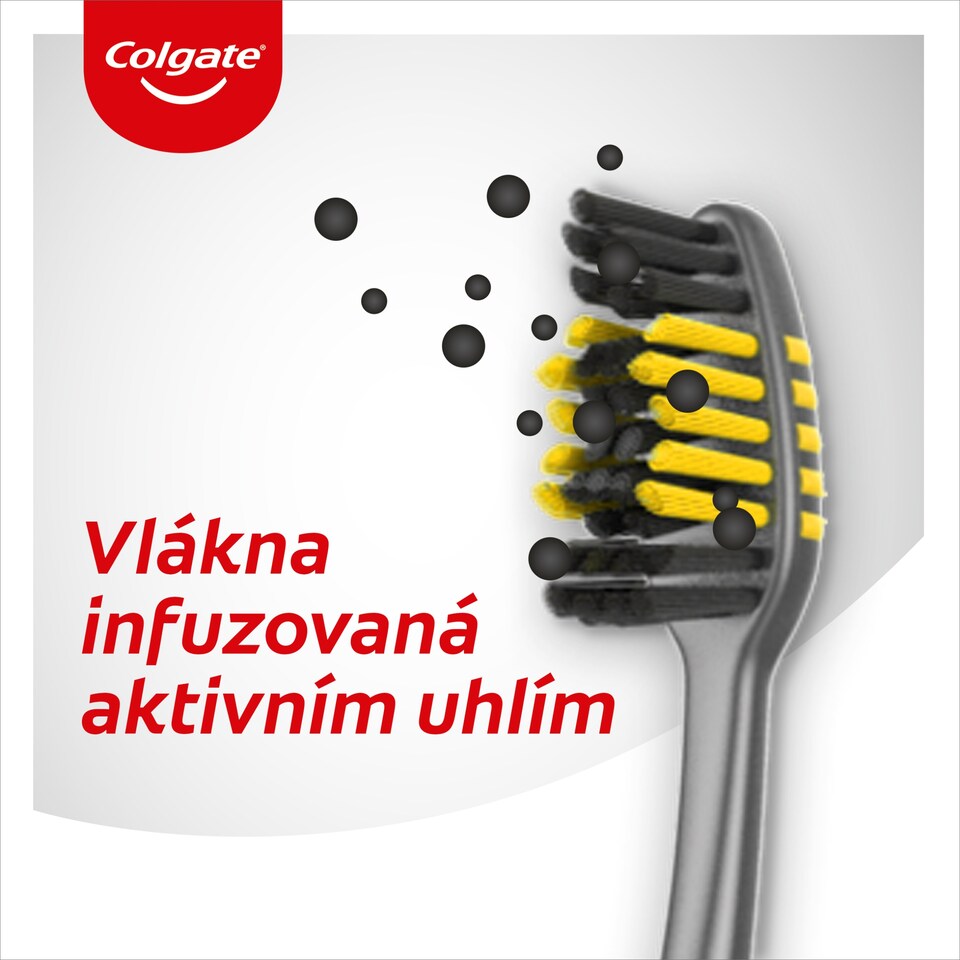 image 1 of Colgate Zig Zag Charcoal Toothbrush Medium 3pcs