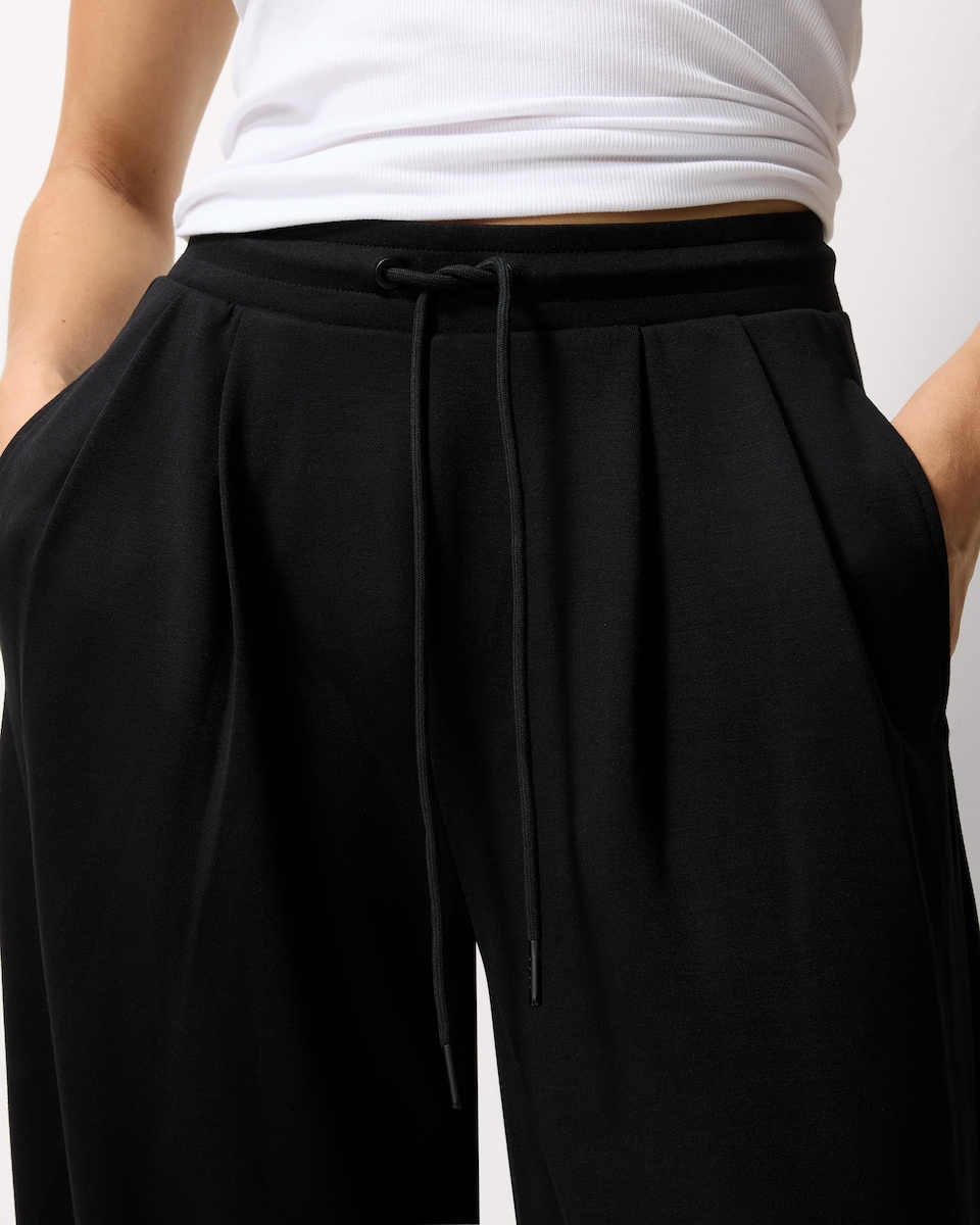 image 1 of F&F Scuba Panelled Trousers in Black