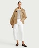 image 1 of F&F Pure Cotton Oversized Hooded Jacket in Neutral