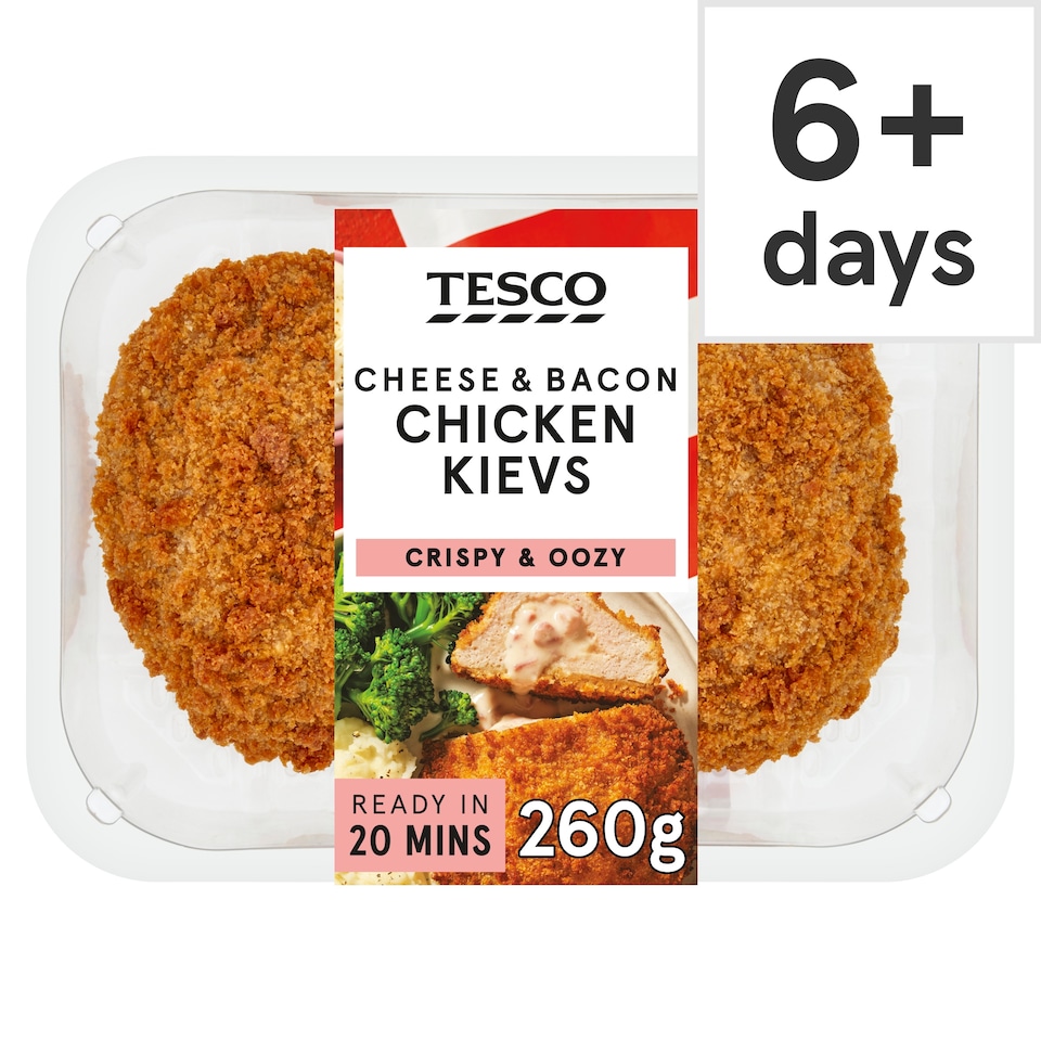 Tesco 2 Cheese and Bacon Chicken Kievs 260g