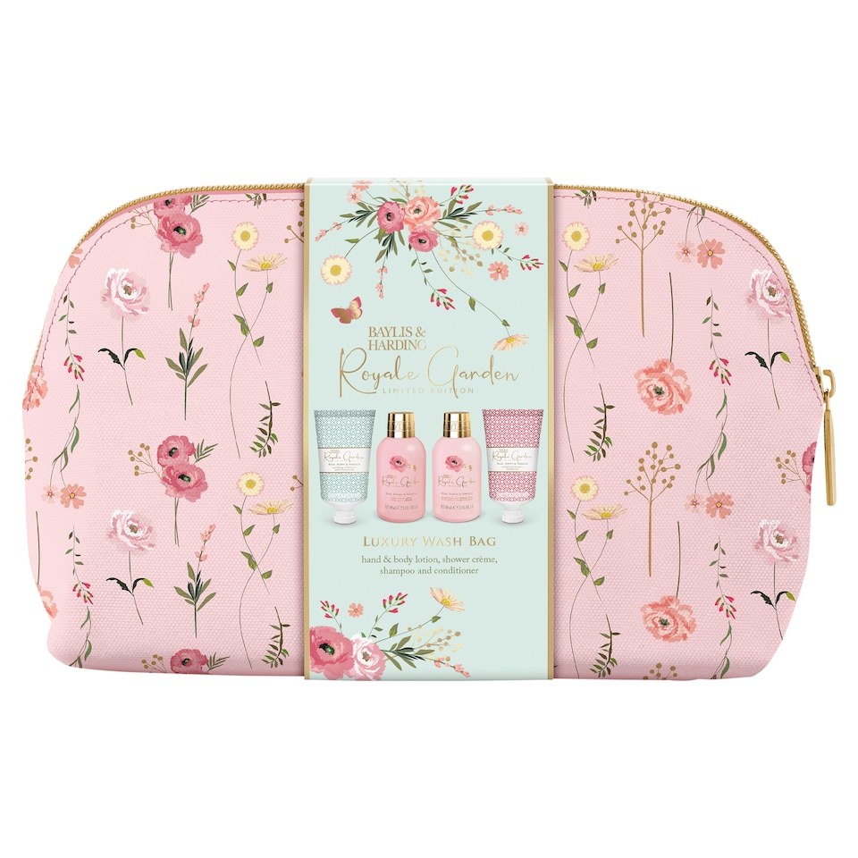  Baylis & Harding Royale Garden Rose Luxury Washbag Gift Set