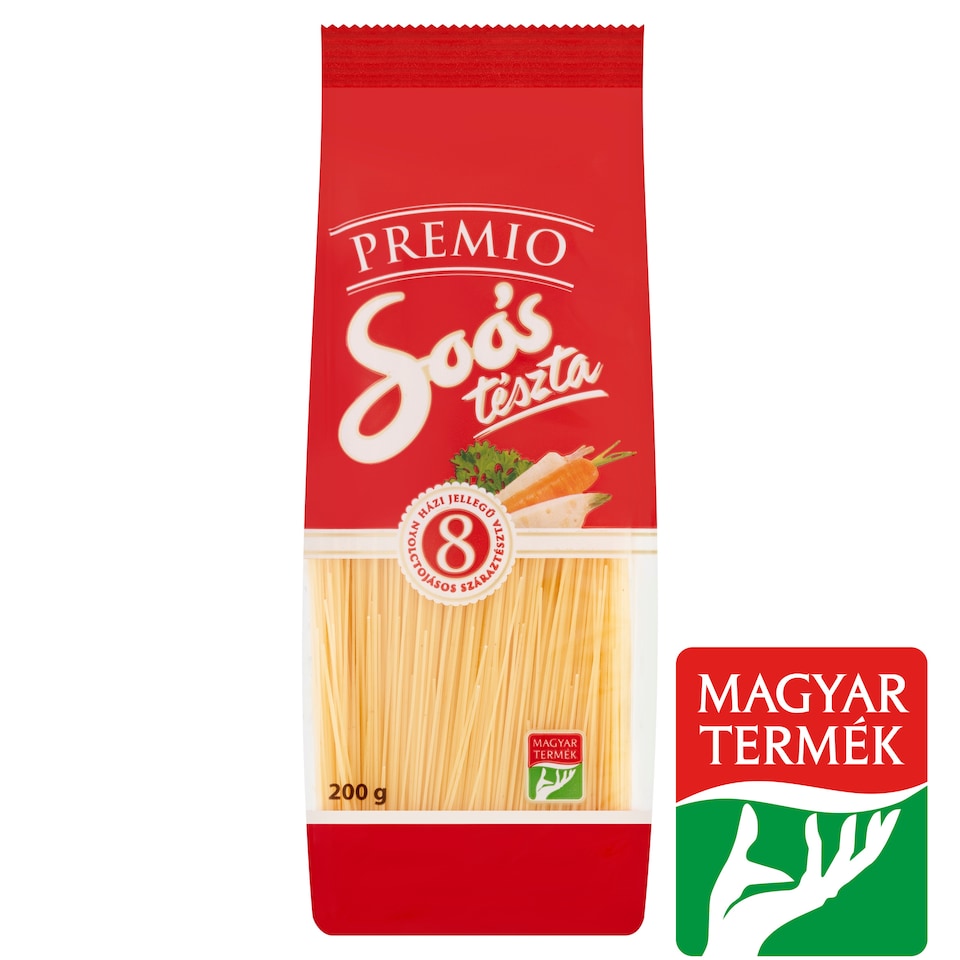 Soós Premio Vermicelli Home Style Dried Pasta with 8 Eggs 200 g