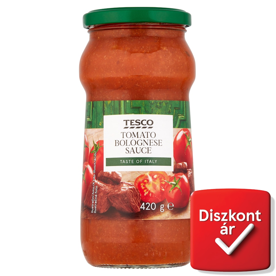 Tesco paradicsomszósz marhahússal 420 g