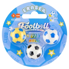 Football Eraser Set 3 pcs