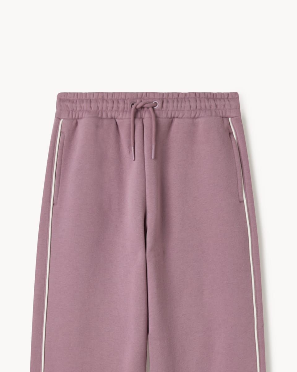 image 1 of F&F Active Girls AFTERCLASS Cotton Rich Sweatshirt and Joggers Set in Purple