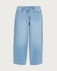 image 4 of OH ME OH MY Crossover Wide Leg Jeans in Blue