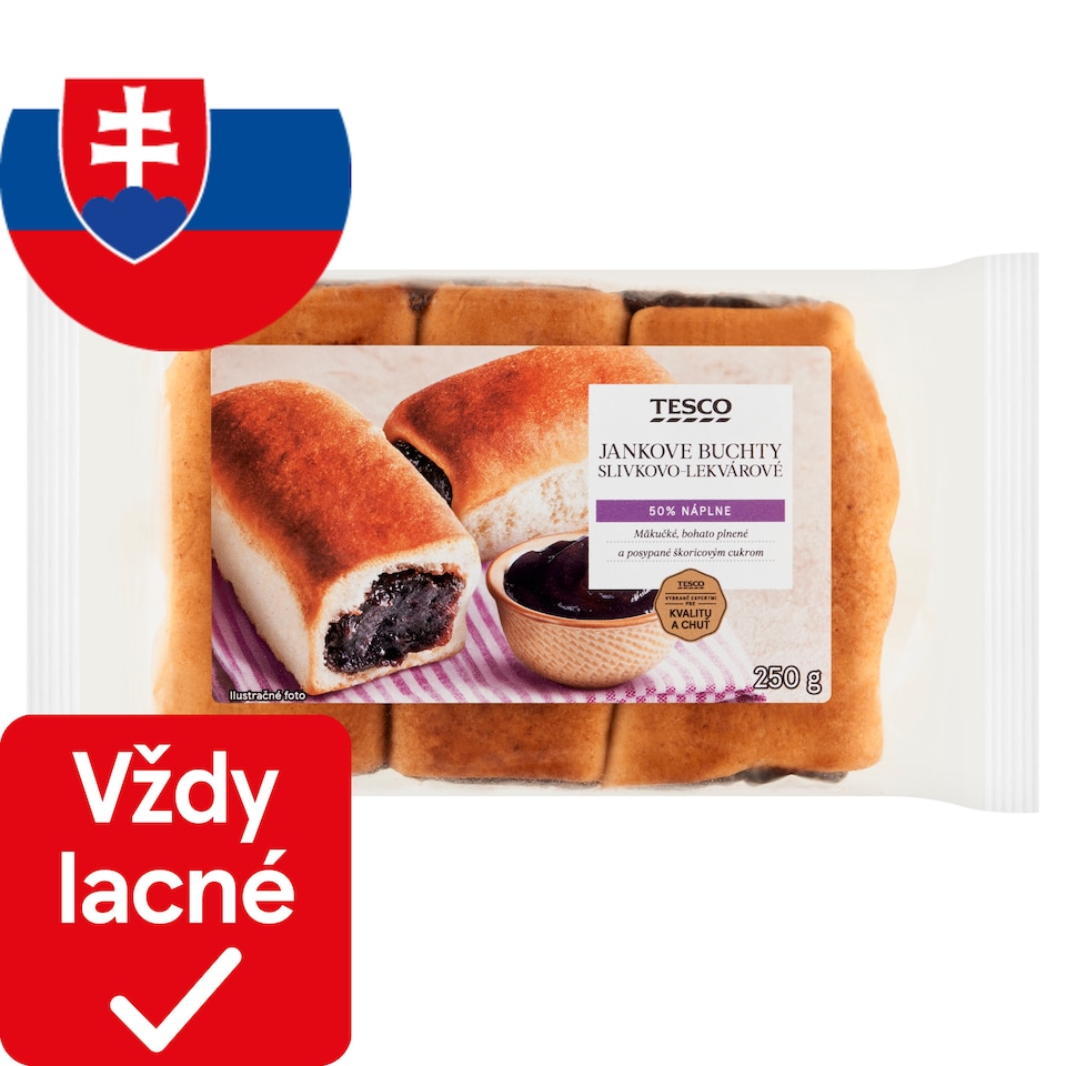Tesco Jankove buchty slivkovo-lekvárové 250 g