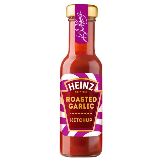 Heinz Roasted Garlic & Sun Dried Tomato Ketchup 265G Tesco Groceries