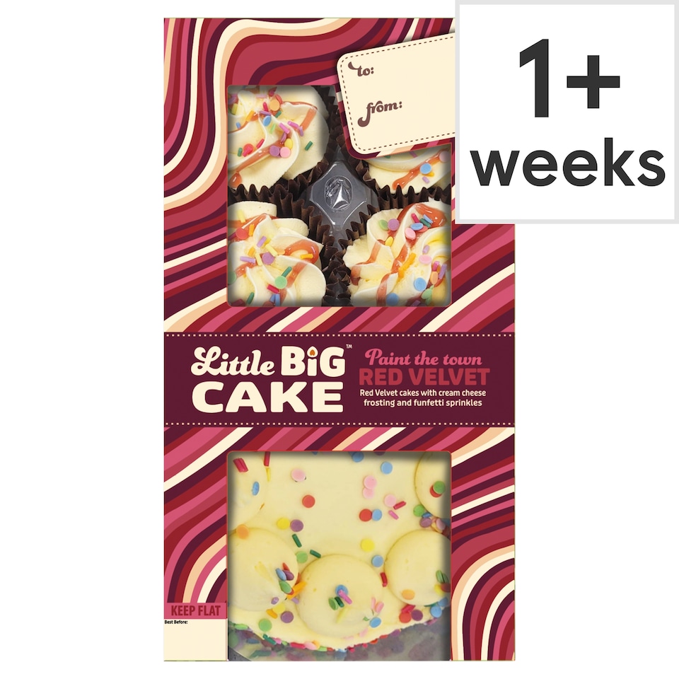 Little Big Cake Paint the town Red Velvet cake Bento box