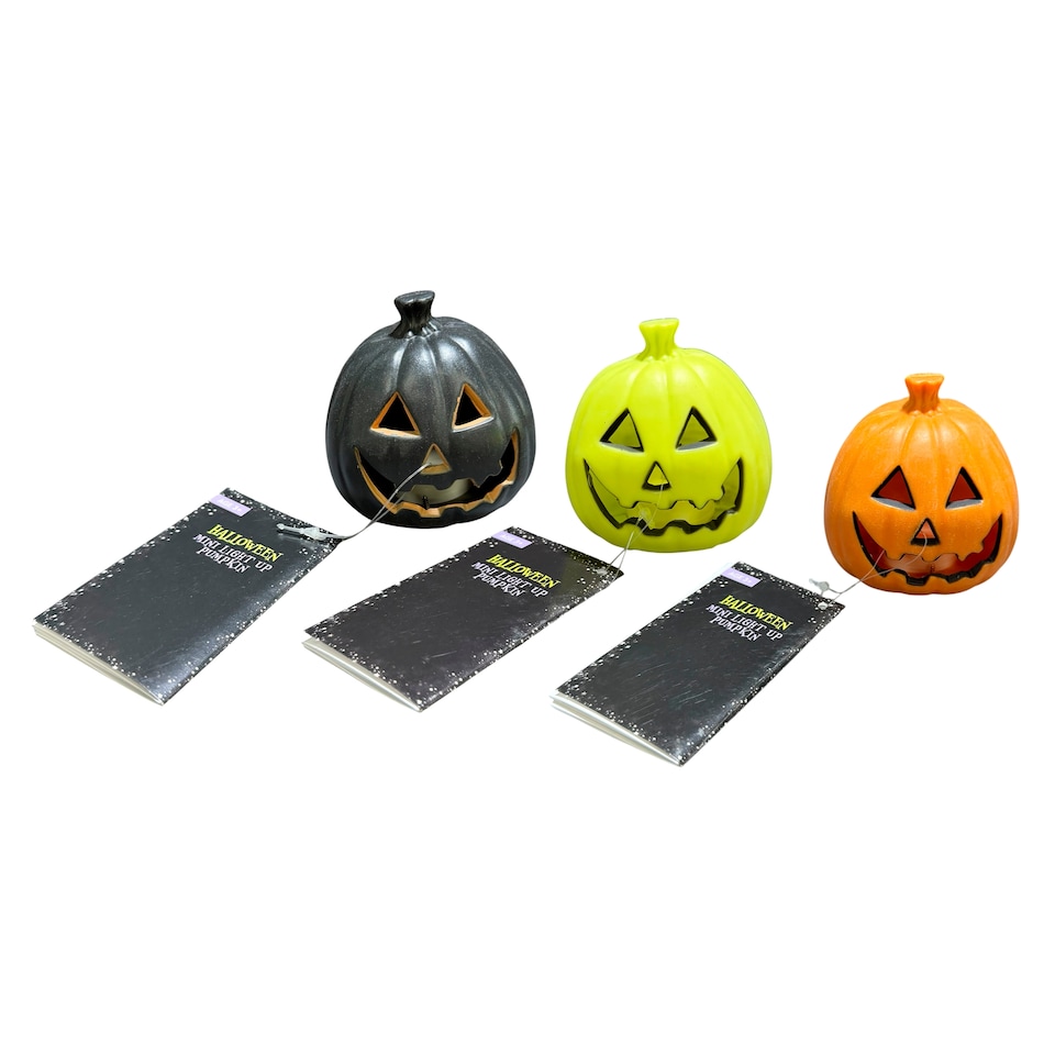 Halloween Mini Light Up Pumpkin Assortment