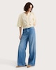 image 2 of F&F Pure Cotton Broderie Cut Out Co-ord Blouse in Yellow