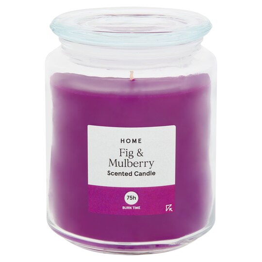 Tesco Scented Candle Fig & Mulberry 490G Tesco Groceries