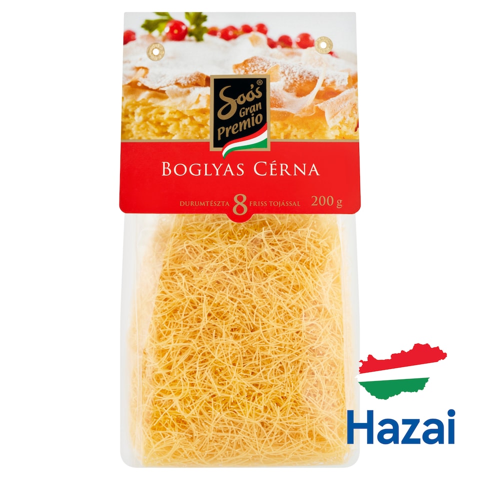 Soós Gran Premio Vermicelli Durum Pasta with 8 Eggs 200 g