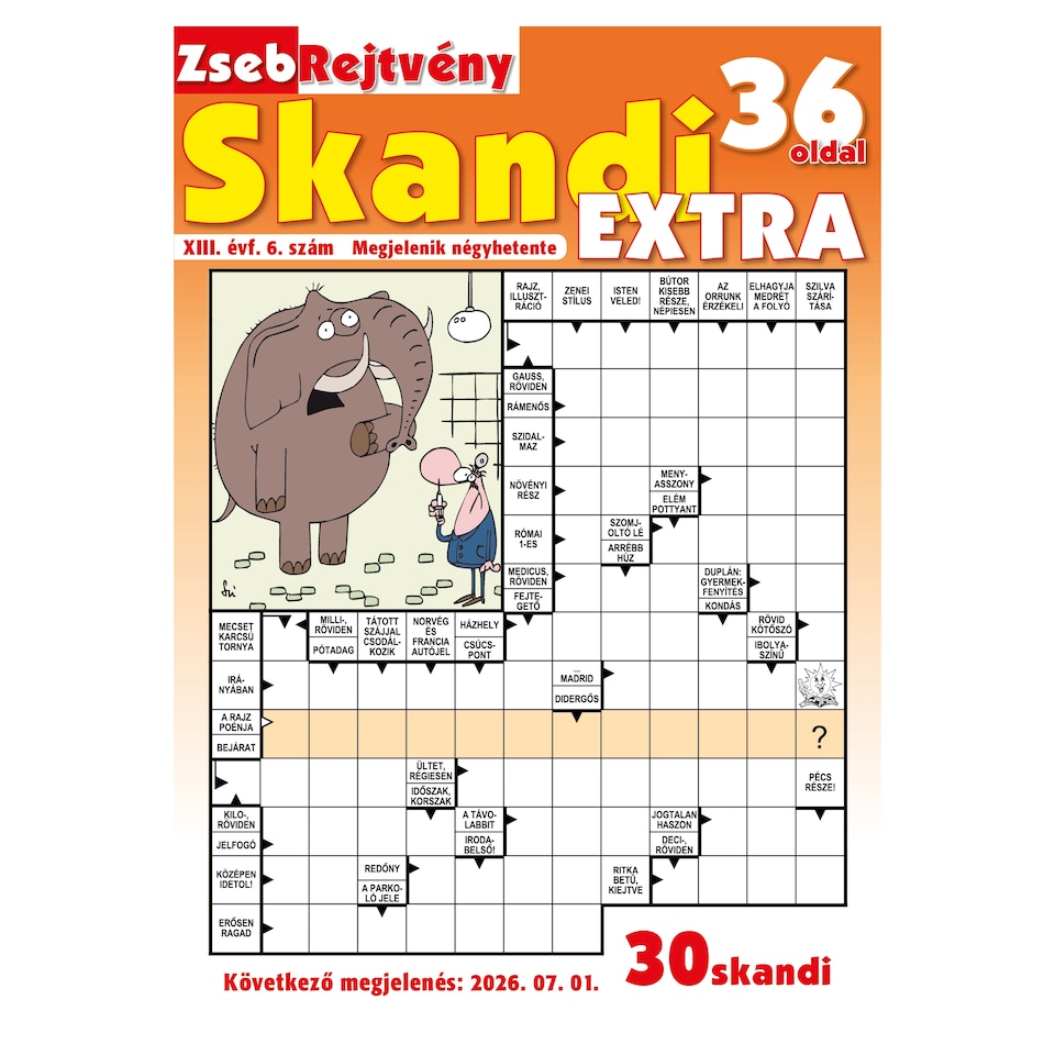 Zsebrejtvény Skandi Extra