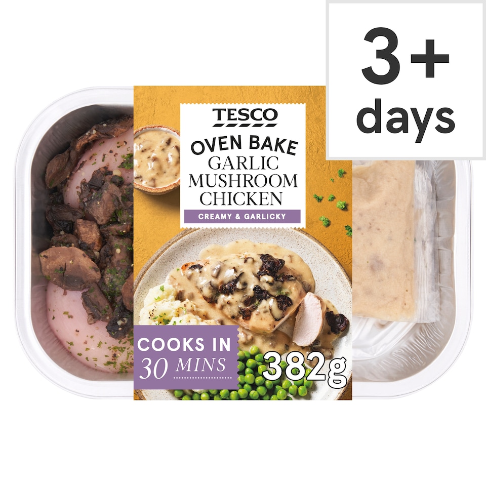 Tesco Garlic Mushroom Chicken 382G