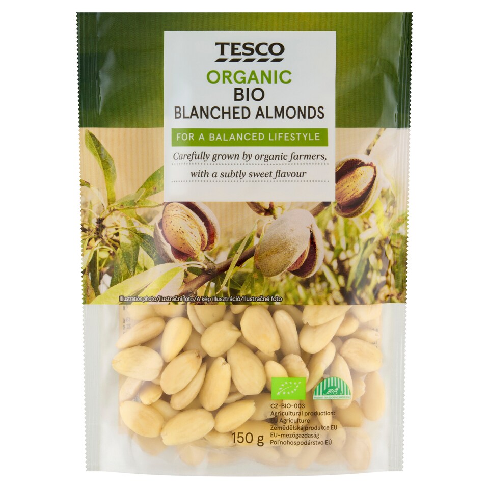 Tesco bio blansírozott mandulabél 150 g