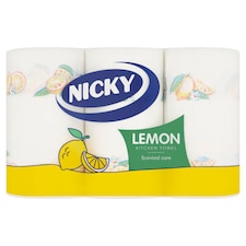 NICKY LEMON KITCHEN TOWEL 3 Rolls