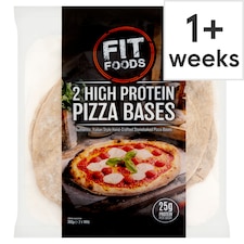 Fit Foods 2 High Protein Pizza Bases 360g (2x180g)