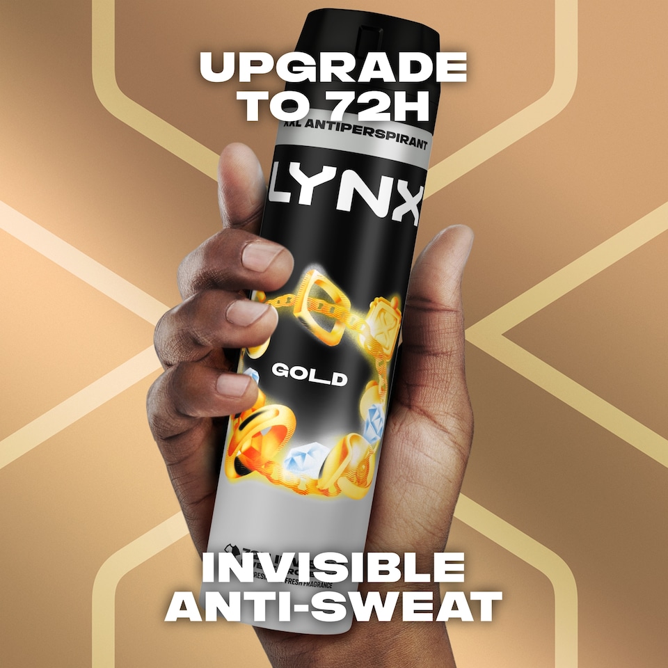 image 1 of Lynx Gold Anti White Marks Antiperspirant Deodorant Spray 250Ml