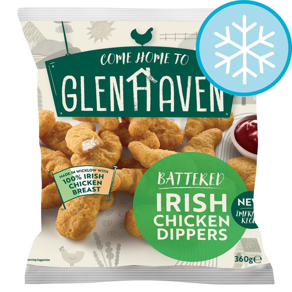 Glenhaven Battered Chicken Dippers 360G