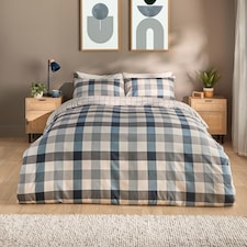  Silentnight Supersoft Check Duvet Set Single 
