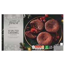 Tesco Finest Salted Caramel Melt In The Middle Puddings 8 Pack