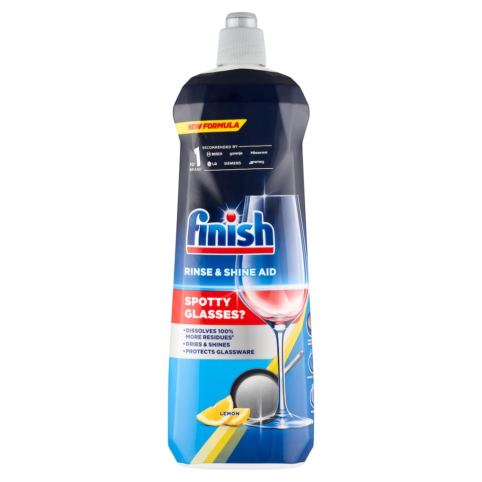 image 1 of Finish Rinse & Shine Aid Lemon Dishwasher Rinse 800 ml