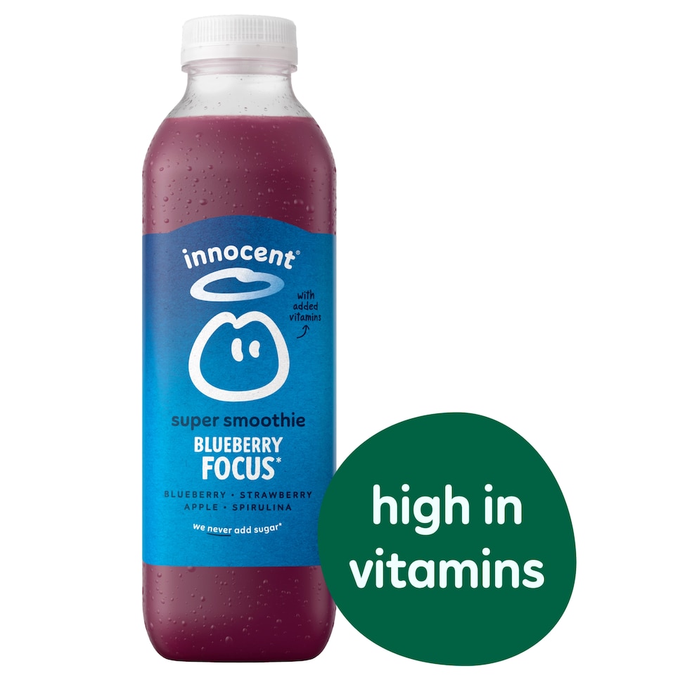 image 1 of Innocent Blueberry Focus Super Smoothie 750ml
