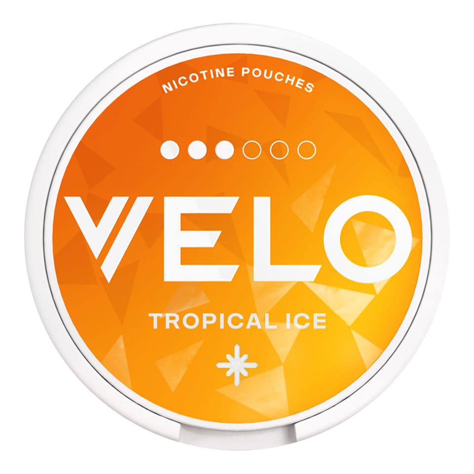 image 1 of Velo Tropical Ice Nicotine Pouches 10mg 20 Pack 14g