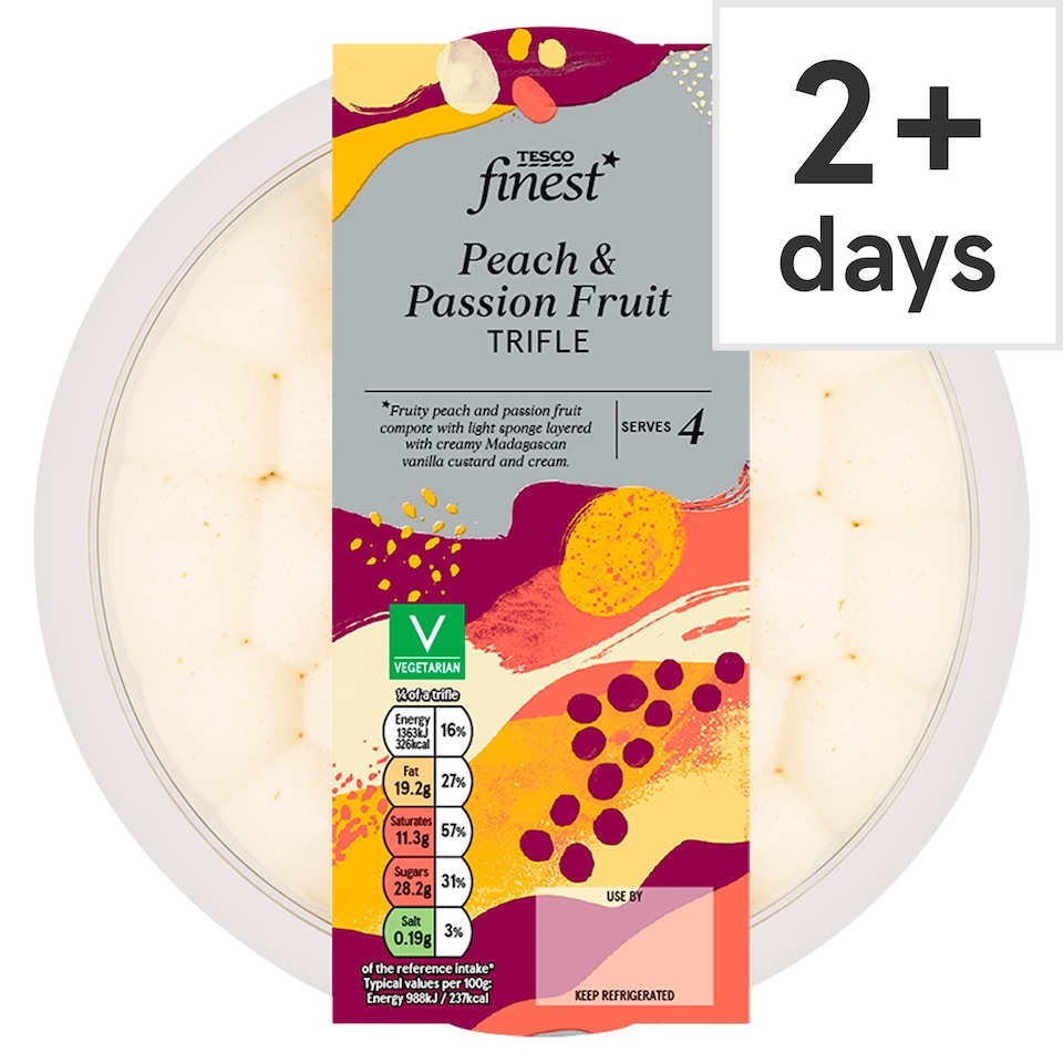 Tesco Finest Peach & Passion Fruit Trifle 550g