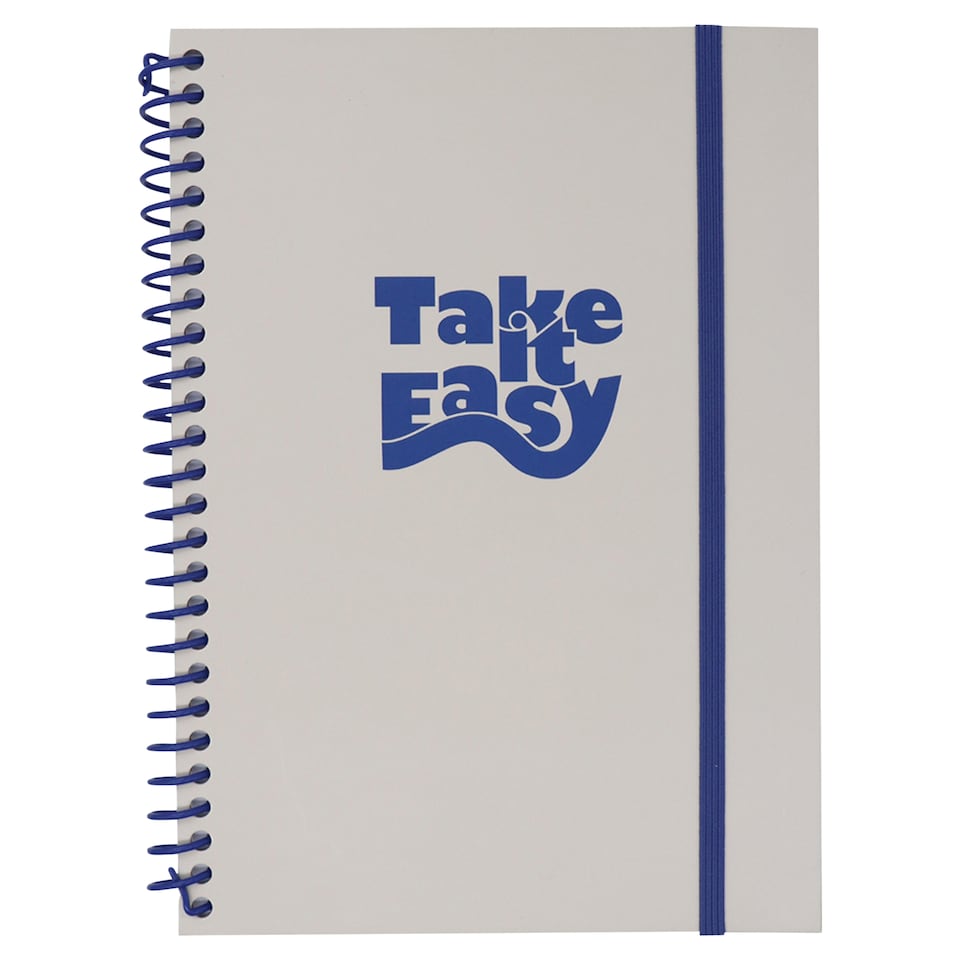 Tesco Špirálový zápisník Big Blue A5 Take it Easy