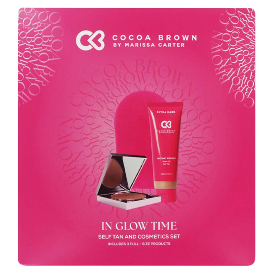 Cocoa Brown By Marissa Carter In Glow Time Self Tan & Cosmetic Gift Set 