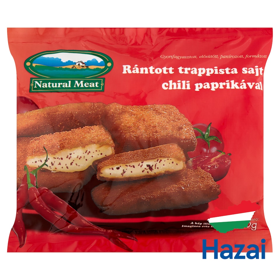Natural Meat Quick-Frozen Breaded Trappist Cheese with Chili 450 g