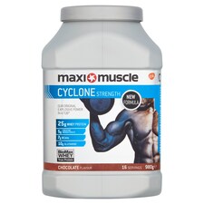 MaxiMuscle Cyclone Whey Protein Powder - Chocolate 980g Tub