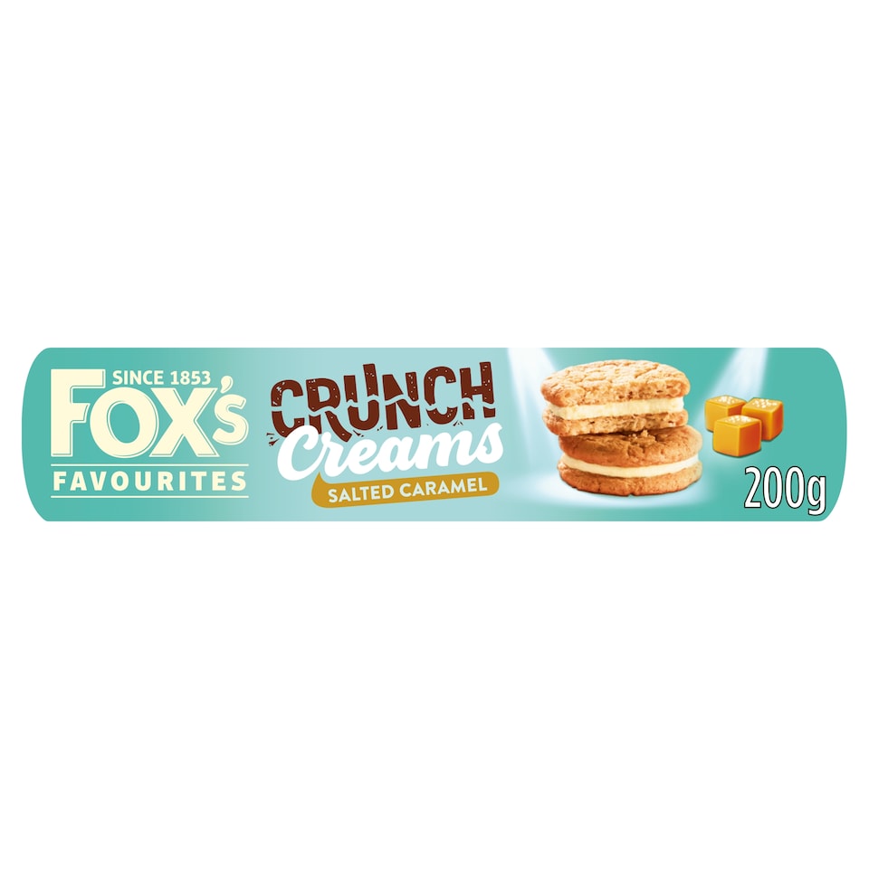 Fox's Favourites Crunch Creams Biscuits - Salted Caramel 200g